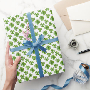 Cute Lucky Clover Pattern Wrapping Paper