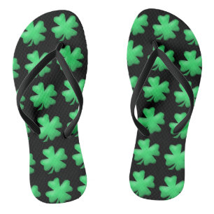 Cute Lucky Irish Shamrock Jandals