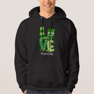 Cute Lucky Love Lunch Lady Happy St Patrick's Day Hoodie
