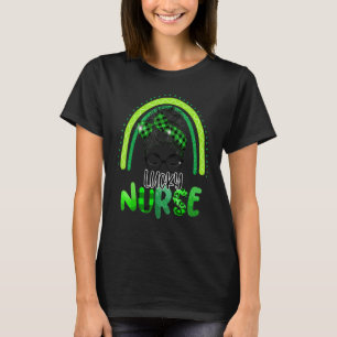 Cute Lucky Rainbow Gnome Happy St Patricks Day Luc T-Shirt