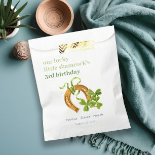 Cute Lucky Shamrock St Patrick's Day Kids Birthday Favour Bags