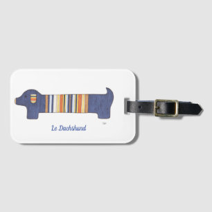 Cute Luggage Tag - Dachshund #1 - Erin Brie Art