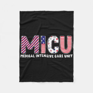 Cute Lung Squad Respiratory Therapist Patriotic 4t Fleece Blanket