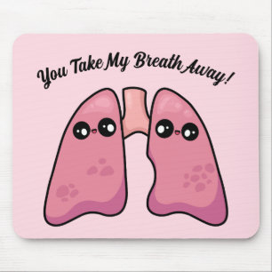 Cute Lungs - Human Biology Mouse Pad