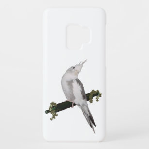 Cute Lutino Cockatiel Bird Ivy Perch Animal Case-Mate Samsung Galaxy S9 Case