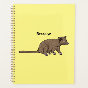 Cute luwak civet cartoon illustration planner
