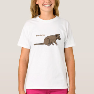 Cute luwak civet cartoon illustration T-Shirt