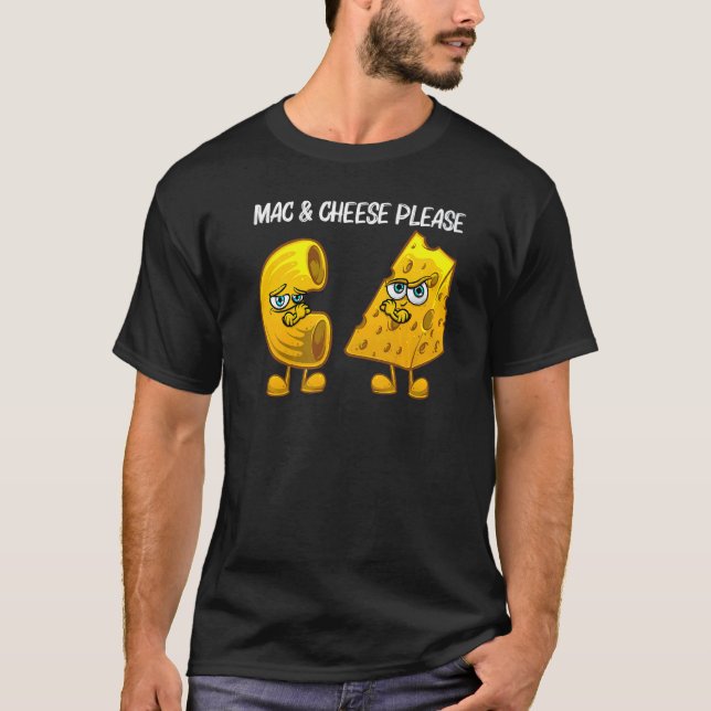 Cute Mac & Cheese For Men Women Macaroni Cheese T-Shirt (Front)