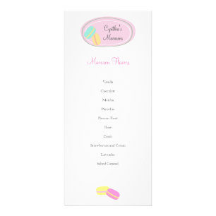 CUTE Macaron Business Rack Card MENU