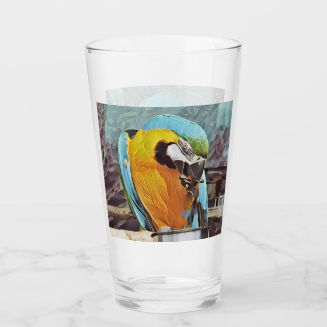 CUTE MACAW GLASS (Front)