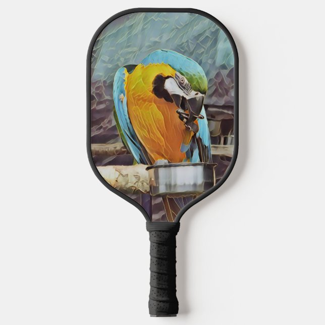 CUTE MACAW PICKLEBALL PADDLE (Front)