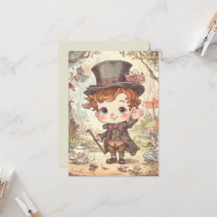 Cute Mad Hatter Whimsical Wonderland Woodland Art