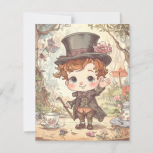Cute Mad Hatter Whimsical Wonderland Woodland Art