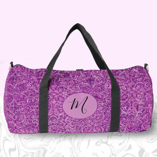 Cute Magenta Pink Chic Travel or Workout large  Duffle Bag