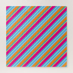 Cute magic colourful stripes jigsaw puzzle
