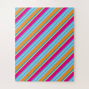 Cute magic colourful stripes jigsaw puzzle