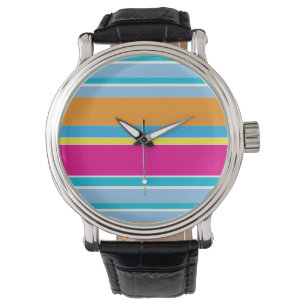 Cute magic colourful stripes watch