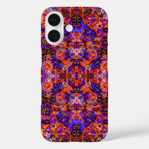 Cute magic floral pattern iPhone 16 case