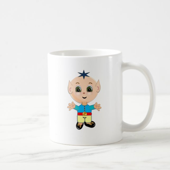 Cute magic little elf coffee mug (Right)