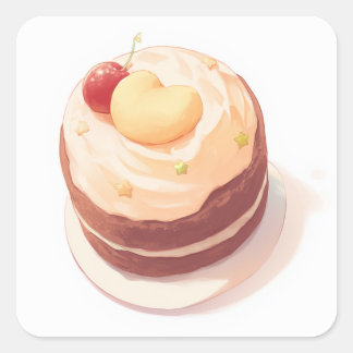 Cute Magical Design Square Sticker