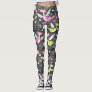 Cute Magical Dragons Leggings