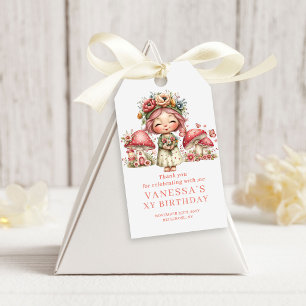 Cute Magical Fairy 5th Birthday Favour Gift Tags