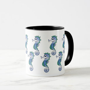 Cute Magical Funny Seahorse Ocean Life Design Mug