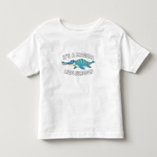 Cute Magical Liopleurodon Fantasy Prehistoric Ocea Toddler T-Shirt