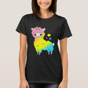 Cute Magical Llama Unicorn Llamacorn T-Shirt