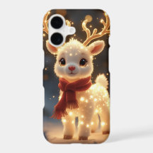 Cute Magical Reindeer with Sparkling Lights