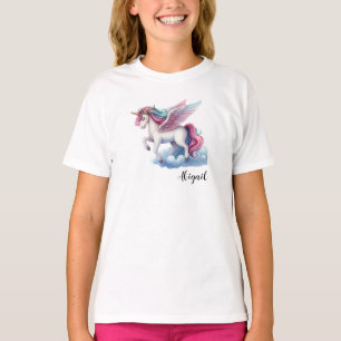Cute Magical Unicorn Girly  Birthday Gift T-Shirt