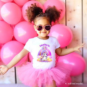 Cute Magical Unicorn Rainbow Sparkles Birthday T-Shirt