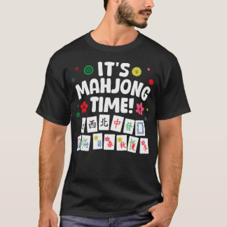 Cute Mahjong Design For Men Women Tile Game Mahjon T-Shirt