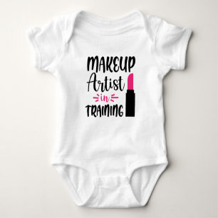 Cute makeup artist in training baby bodysuit