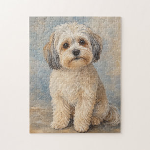 Cute Malshi Dog Jigsaw Puzzle