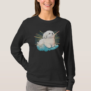 Cute Maltese Dog on Maltese dog  6 T-Shirt
