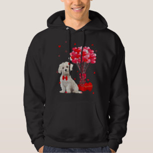 Cute Maltese Valentines Day Heart Dog Lover TShirt