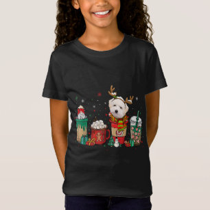 Cute Maltipoo Dog Christmas Coffee Pyjamas Xmas T-Shirt