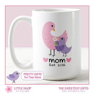 Cute Mama and Baby Bird Mother’s Day Coffee Mug