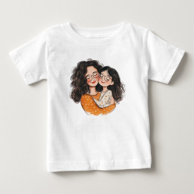 Cute Mama Baby T-Shirt (Front)