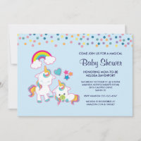 Cute Mama & Baby Unicorn Magical Baby Shower