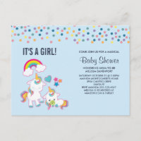 Cute Mama & Baby Unicorn Magical Baby Shower