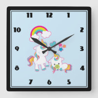 Cute Mama & Baby Unicorn Magical Illustration