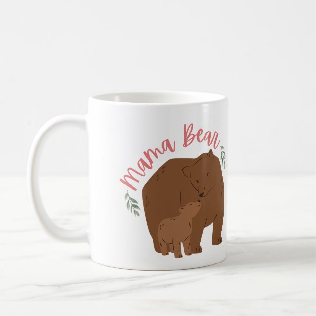 Cute Mama Bear  Coffee Mug (Left)