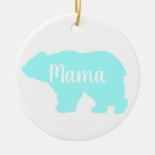Cute Mama bear design mothers day gift Ceramic Tree Decoration