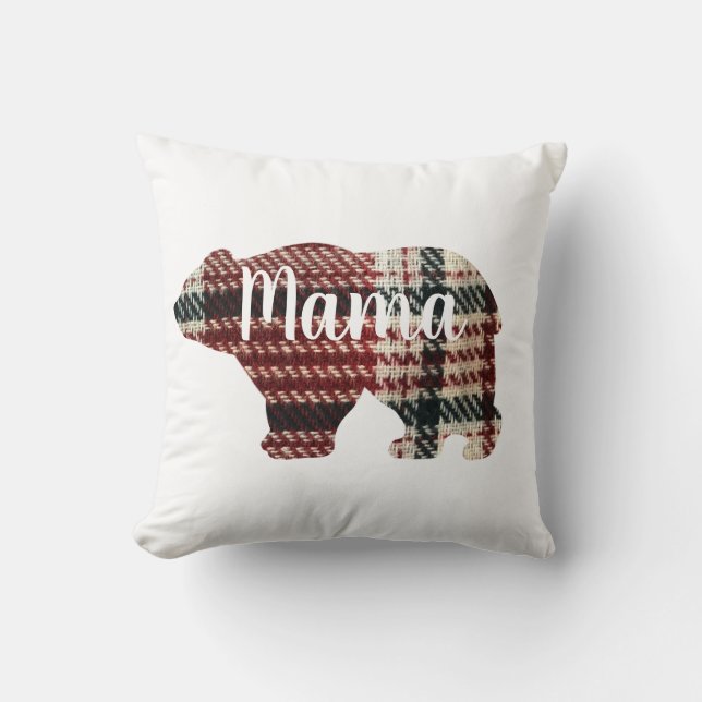 Cute Mama bear design mothers day gift Cushion (Front)