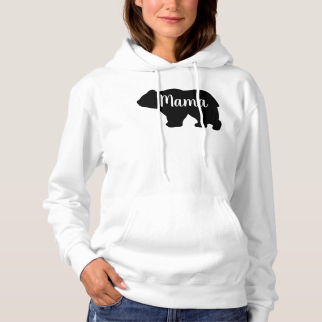 Cute Mama bear design mothers day gift Hoodie (Front)