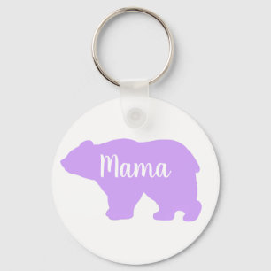 Cute Mama bear design mothers day gift Key Ring