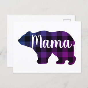 Cute Mama bear design mothers day gift Postcard