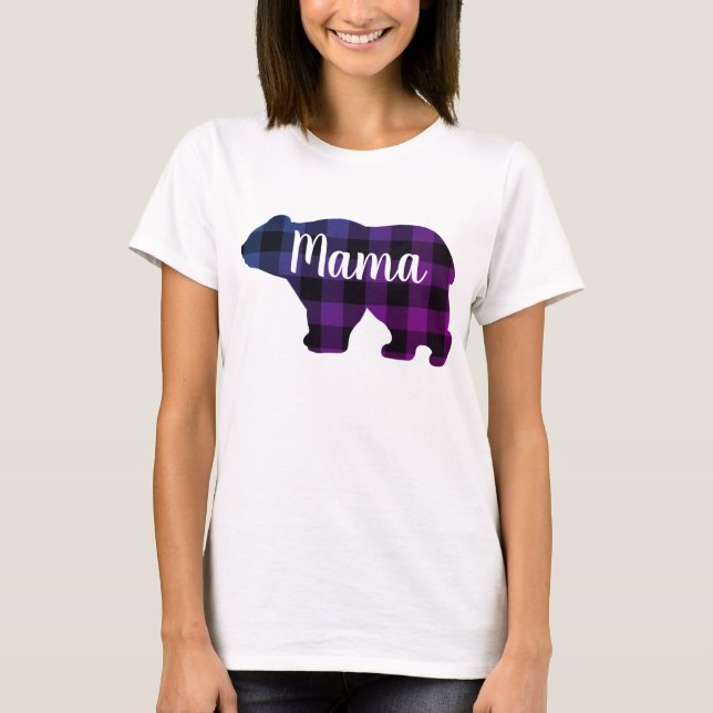 Cute Mama bear design mothers day gift T-Shirt (Front)